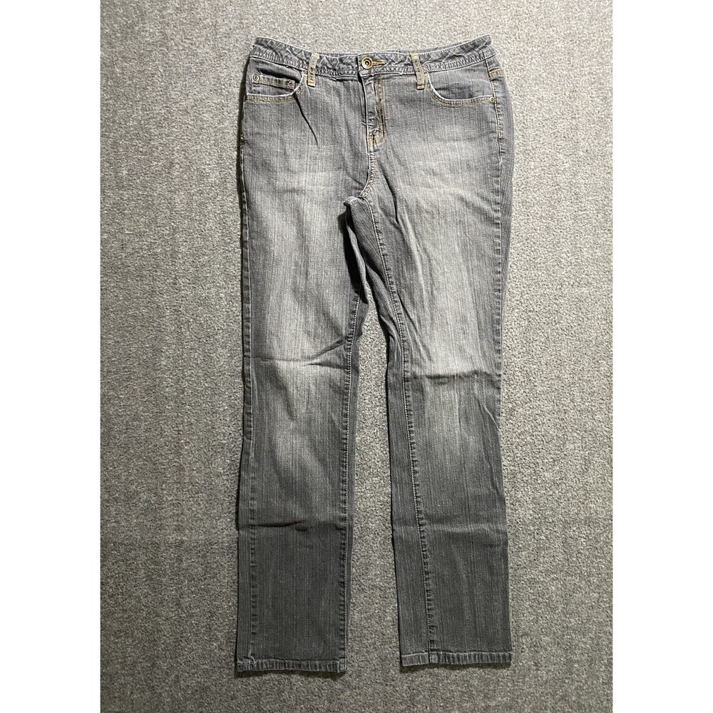 A.N.A A New Approach Jeans Women Black Denim Mid Rise Size 8 AVG